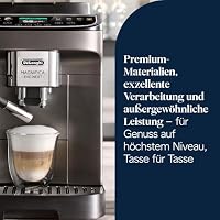 De’Longhi Magnifica Evo Next - Perfetto Kaffeevollautomat mit LatteCrema-Milchaufschäumer, 13 One-Touch-Getränke, Coffee- und Cappuccino Kaffeemaschine, farbiges Touch-Display, Titan (ECAM312.80.TB) – Ansicht 2