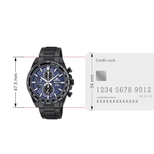 Image of Casio Edifice EFR-574DC-2AVUDF Analog Black Watch Men (ED698)