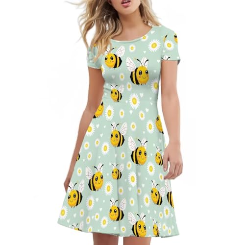 Image of Forchrinse Native Aztec Style Black White Geometric Women's Midi Dress Casual Long Dress Round Neck Swing Dress
