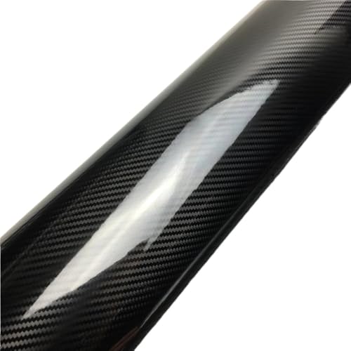 Vinyle noir brillant look carbone 5D pour le relooking complet de votre voiture de sport