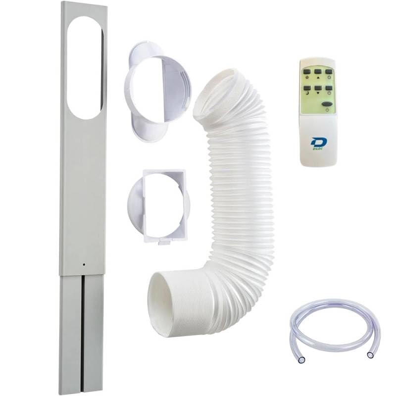 Condizionatore senza unità esterna portatile Over Wi-fi Incluso da 12000 btu D.OVER12PORTW Climatizzatore in pompa di calore in classe A Trasportabile