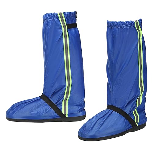 Cubrecalzados impermeables reutilizables PATIKIL con cremallera, antideslizantes, para lluvia y nieve