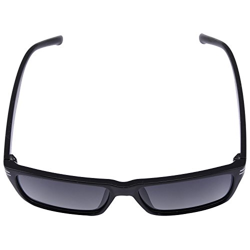 Image of ECOSSE Rectangular Sunglasses (Black, Es106)