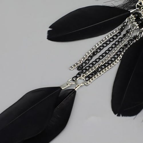 Diademas de orejas de lobo con pendientes colgantes para un look de fiesta navideña 7