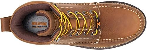 Wolverine mens I-90 Durashocks Moc-toe 6" Work Boot, Tan, 8.5 X-Wide | Image 6