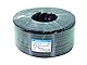 LogiLink CM06 Telefonkabel, 6-adrig, Flach, 100 m Länge, Schwarz