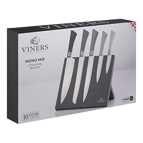 Viners Mono Mix 6 PCE Knife Block Giftbox Set