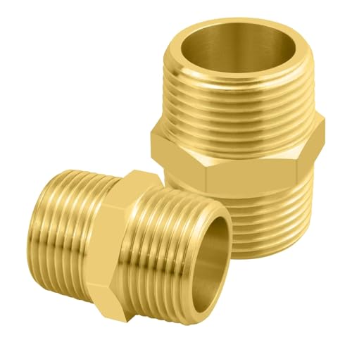 SDTC Tech Messing NPT 3/4 Zoll Rohrverbinder 2Stk.