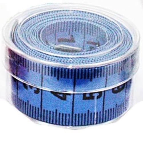 Kit 05 Fita Métrica 150cm Costura Corporal Medidas + Pote Acrílico TM-POTE