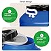 Tpbanrnge Plastic Sealed Storage Barrel with Lid, 25L/30L HDPE Fermentation Container for Grains, Liquids, and Household Use, Heavy-Duty Blue Sealed Drum with Handles(Blue,Medium)
