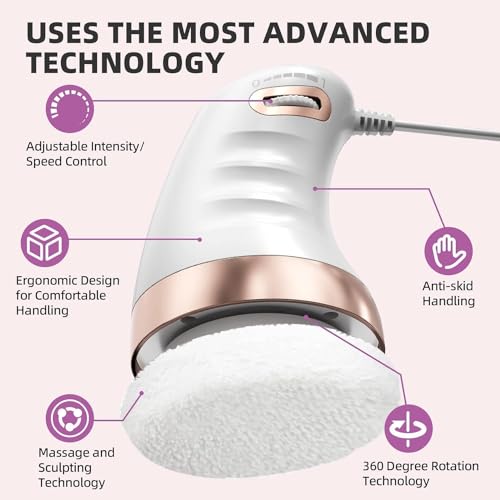 Image of Body Massager Electric Shoulder Back Massager Full Body Massager for Neck, Back, Arm, Lumbar, Leg Viberation Muscle Massager with Stepless Adjustment Knob Beauty Sculpt Massager
