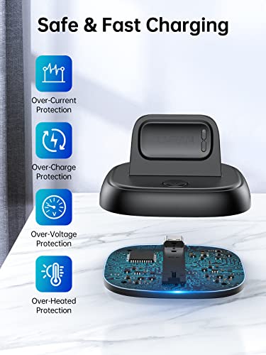 Lvfan ZHX-WA05 For Fitbit Charge 6/Charge 5/Luxe Charger, Charging Cable Replacement Accessories With Reset Button, Smart Watch Fast Charging Station, Magnetic Charger Stand Dock thumb #5