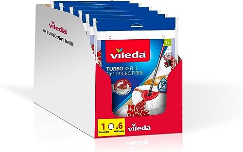 Recharge Turbo Vileda lavable pour nettoyer sol dur sans effort
