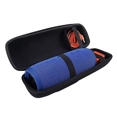 PartyKindom Eva Waterproof Speaker Bag for Charge3 Protective Case Portable Storage Strong Zipper Handle Dual Compartment