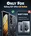 FNTCASE for Samsung Galaxy S21-Ultra Case: Military Grade Rugged Cell Phone Cover with Kickstand | Shockproof TPU Protection Bumper Matte Textured Design for Samsung S21 Ultra Cases 6.8 inches (Black)