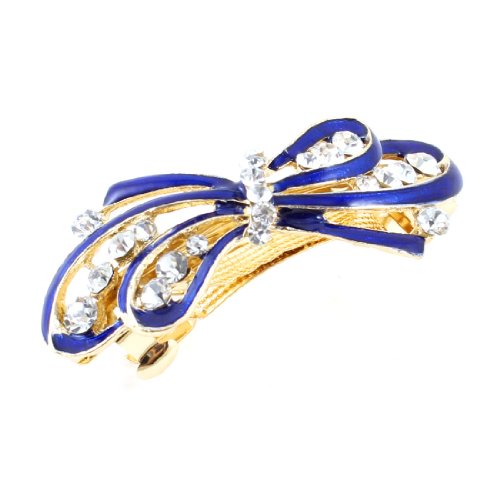 Sourcing map FOREVER YUNG Lady Party Blue Bowknot