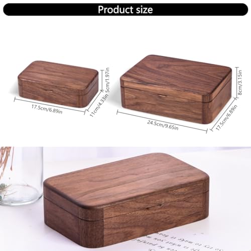 Porte-bijoux polyvalent en bois robuste avec compartiments et crochets durables - 4