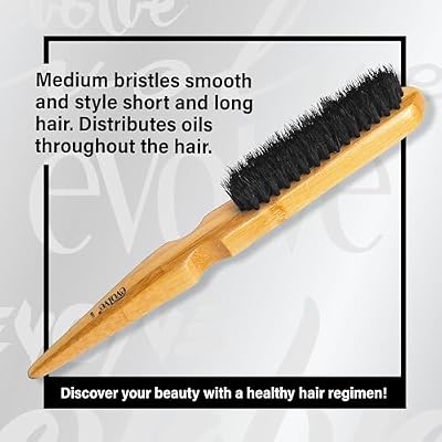 Evolve Perfect Edge Brush, BLACK,BROWN, 1 Count (Pack of 1)