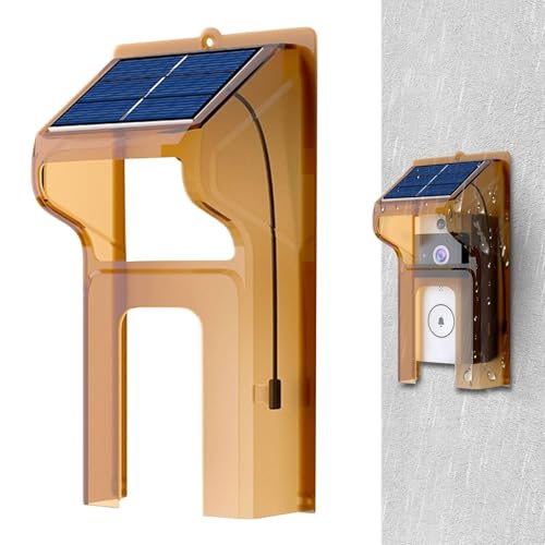 Cubierta para videoportero | Protección para el dispositivo de timbre | Cubierta exterior para timbre, para uso en casa, habitación, apartamento, aula, pared, para alquileres, jardín y puerta