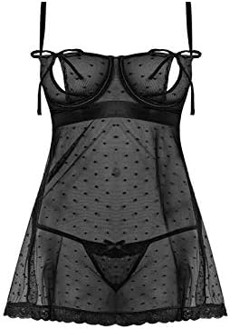 Delightful Daze Babydoll Set Black Large/X-Large