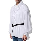 Photo Gallery xdgbgfn camicia con volant uomo con cintura camicia pirata uomo camicia gotica retrò steampunk camicia uomo uomo cosplay carnevale festival festa festa, bianco, xl Photo Gallery xdgbgfn camicia con volant uomo con cintura camicia pirata uomo camicia gotica retrò steampunk camicia uomo uomo cosplay carnevale festival festa festa, bianco, xl
