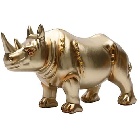 Handmade Resin Rhinoceros Figurine for Decor Cover