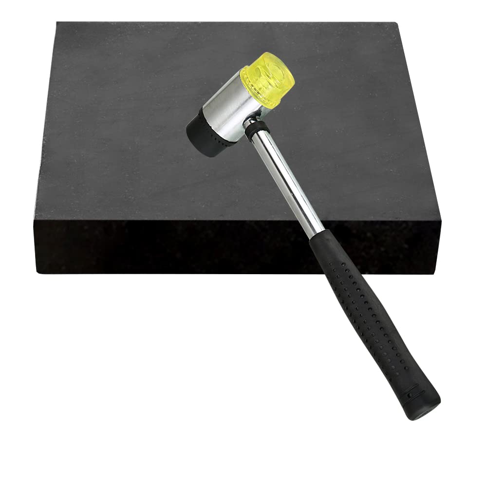 Oudtinz Rubber Bench Block Jeweler's Rubber Bench Block Rubber Stamping Block for Hammering, Shaping, Chasing, Flattening Metals (15CM x 15CM) — image 1