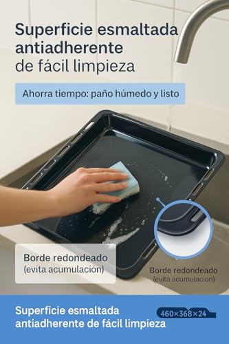 Bandeja de horno Teka RECAMBIOS DREYMA esmaltada para evitar comida pegada 8