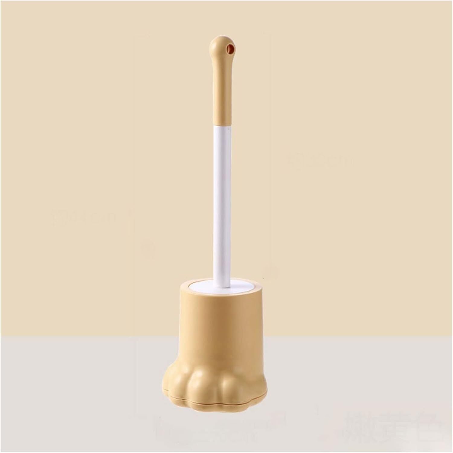 toilet brush, 2 Pack Toilet Bowl Brush Cleaner Long Handle, Scrubber Home for Bathroom(Yellow)