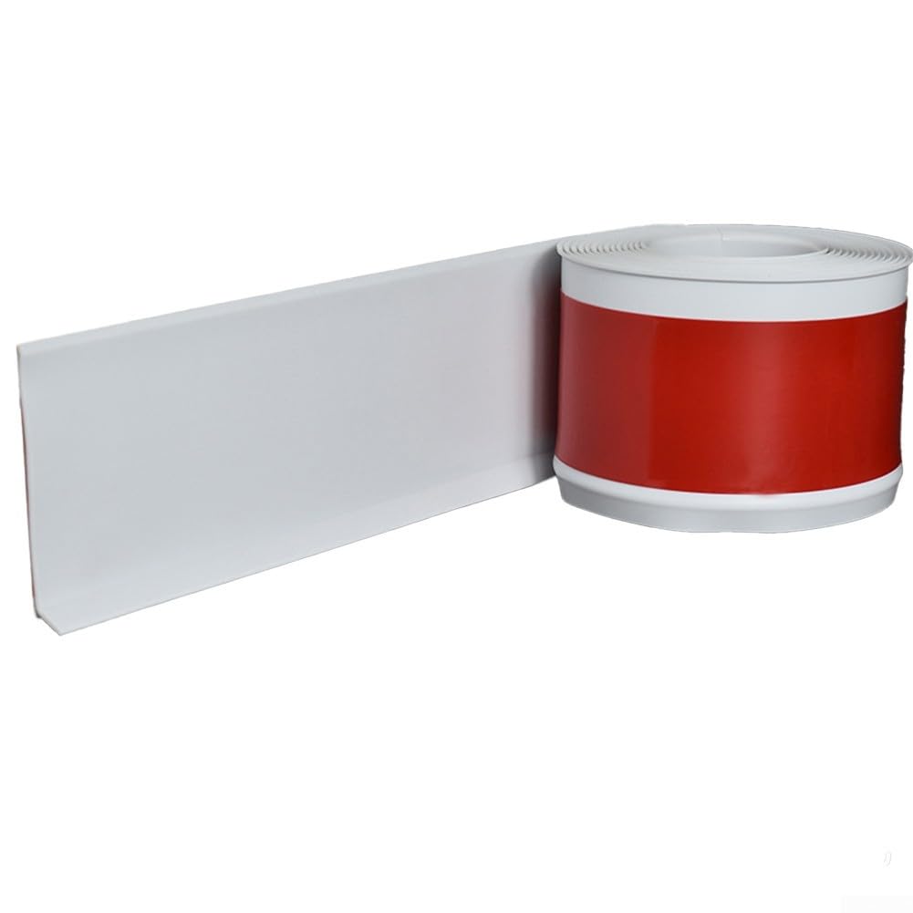 Tira de moldura de pared autoadhesiva de PVC para sala de estar, dormitorio, decoración del hogar, gris, marrón, negro, blanco, amarillo, roble gris, grano de madera (gris)