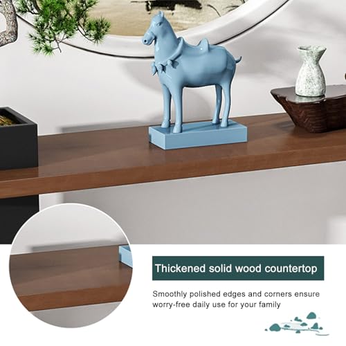 Mesa de sofá para sala de estar ideal como mueble recibidor en pasillos estrechos 6