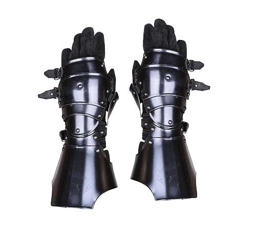 Katharina Steel Full Armour Set Medieval Female Suit of Armor Costume Silver (Armor Bracers)