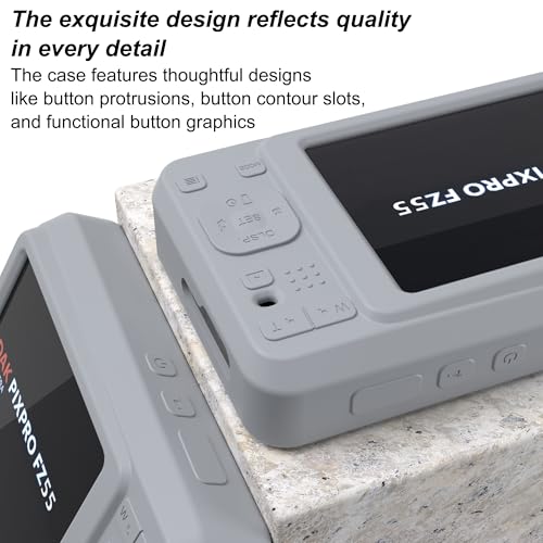 Funda de silicona para Kodak PIXPRO FZ55 con protector y correa miniatura 3