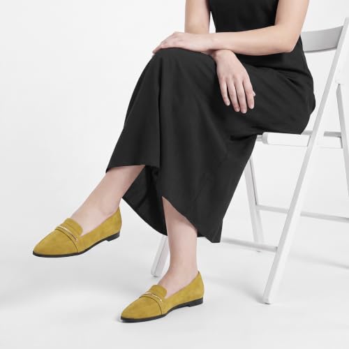 Image of Pointy Toe Penny Loafers for Women Dress Office Work Flats Shoes