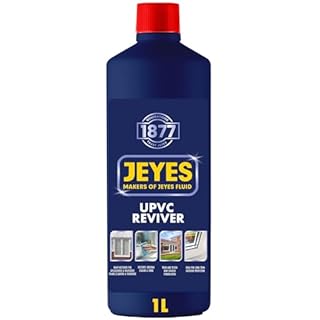 Jeyes UPVC Reviver 1L – Heavy Duty UPVC Cleaner and Restorer for Windows, Doors, Cladding, Gutters & Outdoor Furniture – Restores Colour & Shine – Non-Scratch Formula – Protects from Weathering