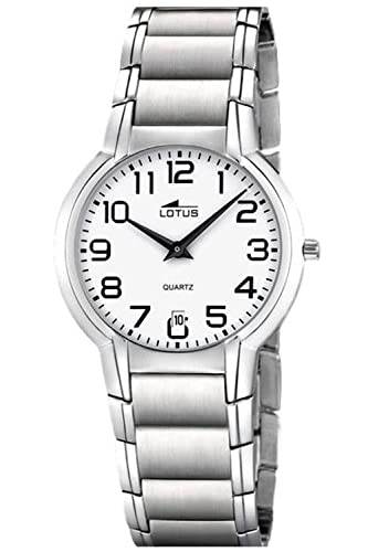 Montre en acier Lotus 15404/6 bracelet métallique homme étanche