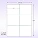 NextDayLabels - Laser Printer Blank Perforated Cards 6 up per Page, for School Registration, Flower Delivery, Wedding Response RSVP, Trip Tickets, ETC. (300 White Cards)