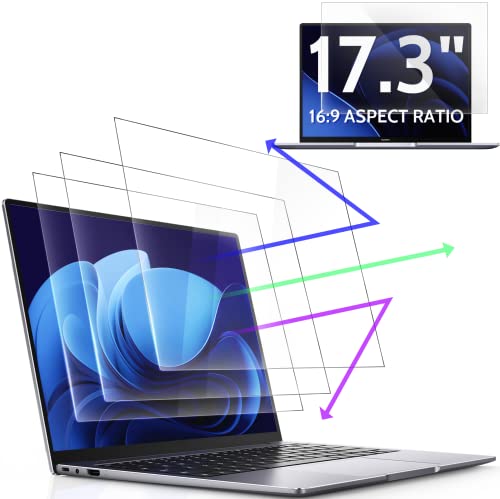 Image of Peslv 3 Pack 17.3 Inch 16:9 Anti Blue Light Screen Protector for Laptop