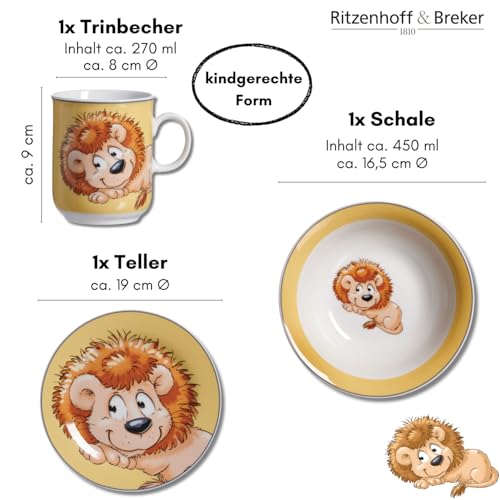 Ritzenhoff & Breker Kindergeschirr-Set Happy Zoo | 3-teilig
