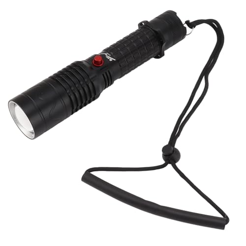 Yuecoom 7.99 x 1.77in 5000LM Diving Light, 3 Modes White Light IPX8 Waterproof LED Shockproof Dive Torch Dive Flashlight Suitable for Under Water
