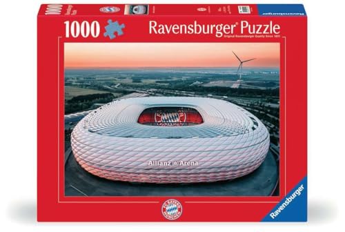 Ravensburger Puzzle 12001252 - Allianz Arena München - 1000 Teile Puzzle für Erwachsene und Kinder ab 14 Jahren, Fußball Puzzle, Fußball Geschenke