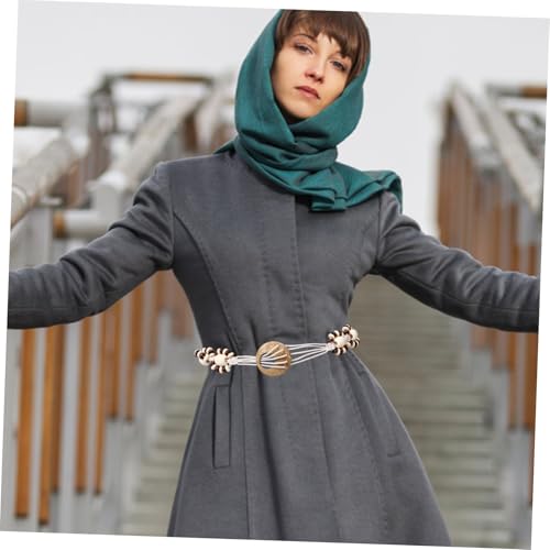 Hawaiian Woven Waist Belt Women's Braided Belt Shell Embroidered Dress Accessory4