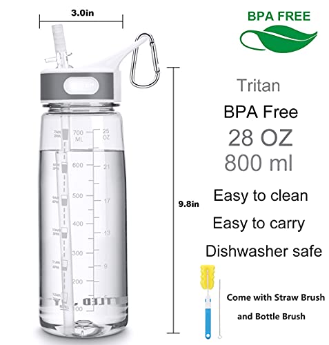 VENNERLI-Water-Bottle-with-Straw-and-Time-Marking-Sports-Water-Bottle-BPA-Free-Leak-Proof-Dishwasher-Safe-Reusable-Tritan-Drinks-Bottle-Durable-Motivational-for-Adults-Outdoor-800ml