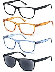 Black/Black/Transparent Orange and Blue