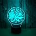Produktbild 3D Muslimische LED Optische Illusion Lampen Nachtlicht 7 Farben Touch Art Skulptur Lichter mit USB-Kabel Schlafzimmer Schreibtisch Tischdekoration Lampe für Kinder Erwachsene