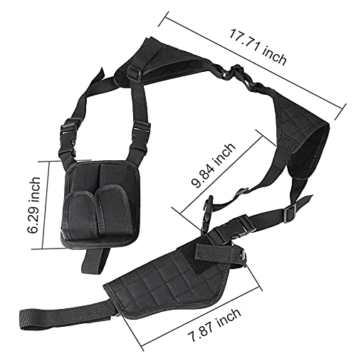 XAegis Shoulder Holster General Vertical Gun Holster Adjustable for Most Kinds of Pistols