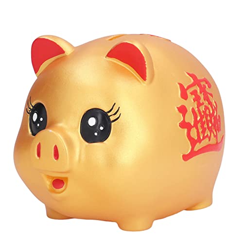 Fdit Adorabile Salvadanaio Impermeabile a Forma di Maiale a Prova di Caduta per Bambini in Camera da Letto, Soggiorno, Materiale Vinilico in PVC (#1)