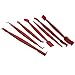 Wakauto 7Pcs Adesivi per Auto in Vinile Bastoncini Micro Tergipavimento Strumento di Rimozione Assetto Strumento Colorazione Tergipavimento Auto Taglierina Forniture Rosso