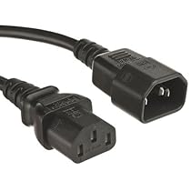Technotech Computer Power Extension Cable Cord 1.5 Meters, Black