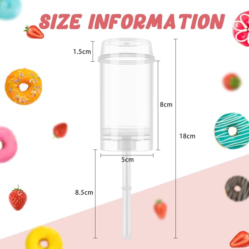 Lenwen 36 Pcs Push Containers Pop Push Cake Pop with Lids, Reusable by Lenwen - Used condition - Image 2